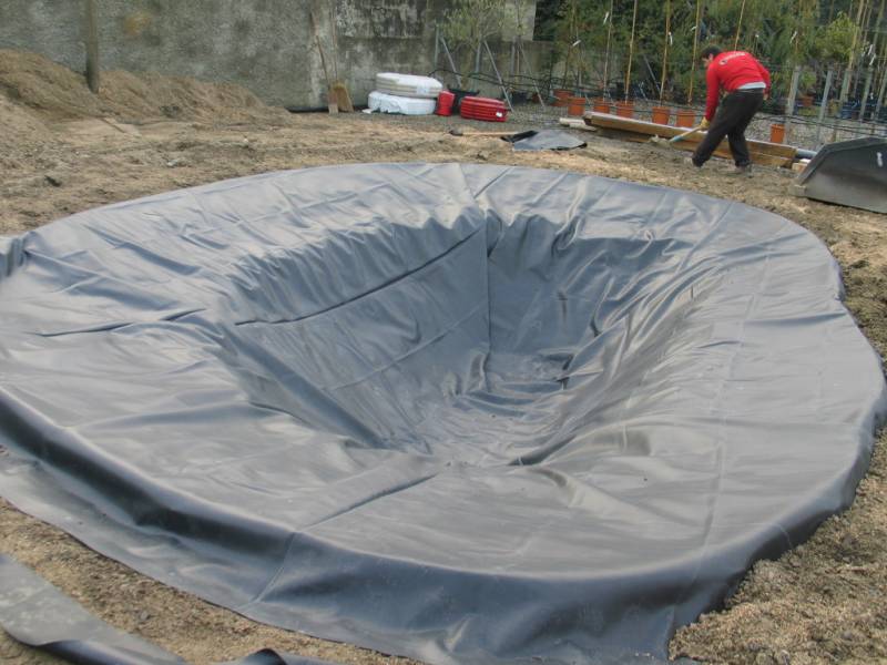 Paysagiste pour réalisation d'un bassin poisson extérieur d'exposition pour une jardinerie à Blagnac