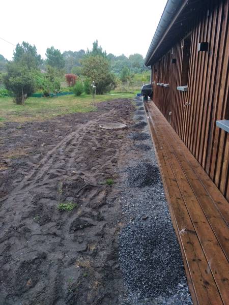 paysagiste pour la réalisation d'un drainage des eaux pluviales 