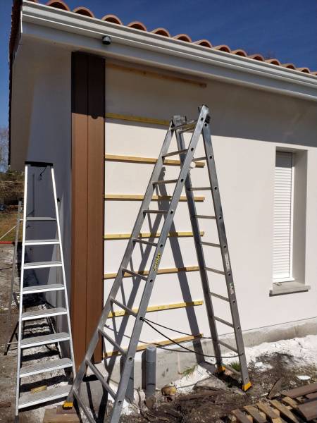 paysagiste pour l réalisation de bardages décoratifs en composite à Sanguinet ans les Landes