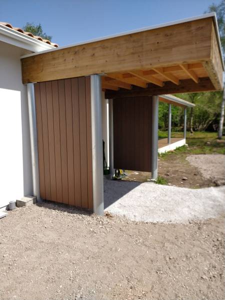 paysagiste pour l réalisation de bardages décoratifs en composite à Sanguinet ans les Landes
