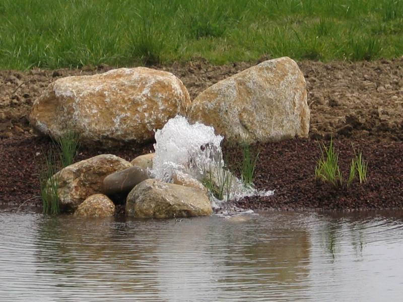 Paysagiste bassin de jardin: Création d'une animation d'eau pour un bassin de jardin à Biscarrosse dans les Landes